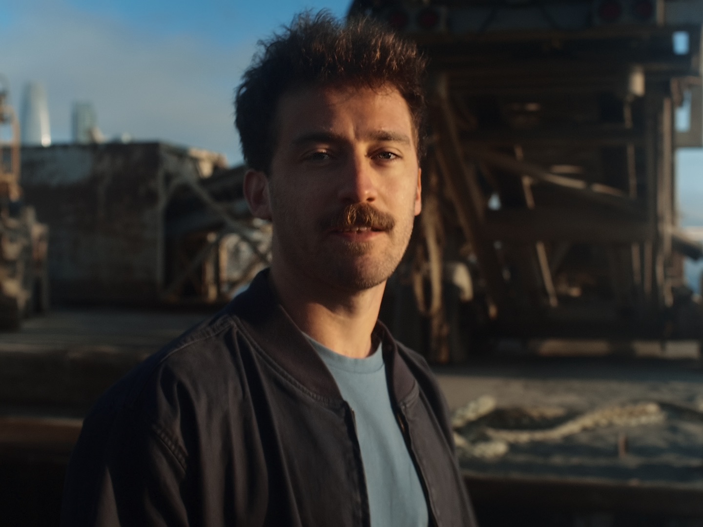 Atomarine founder portrait at shipyard