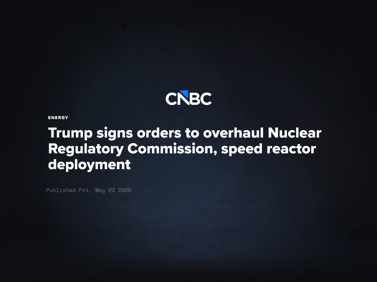 CNBC headline