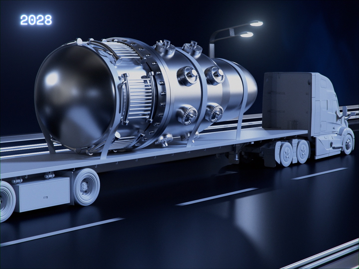 Reactor transport 3D render